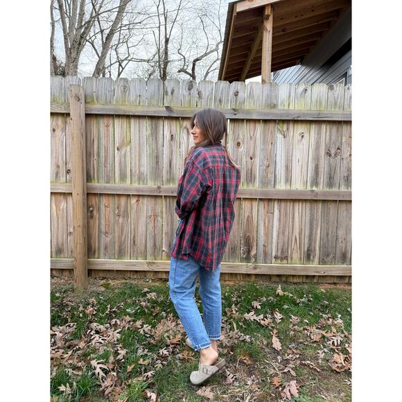 Vintage Made-in-USA Tartan Button-Down (Oversized Fit) - Picture 6 of 9